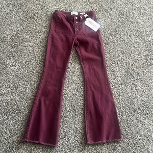 Flare Jeans - Berry color